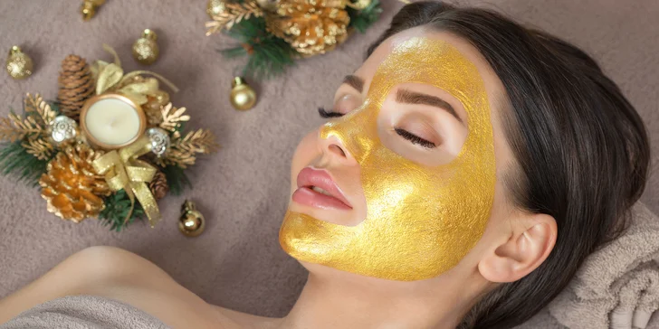 Luxusné ošetrenie pleti 24K zlatom alebo denné líčenie