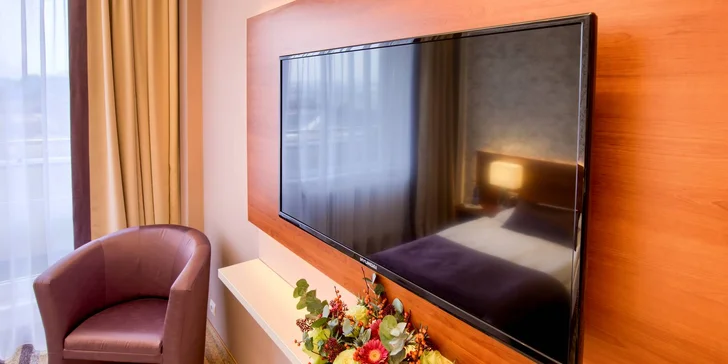 4* hotel v Brne: raňajky, večera a strešné wellness