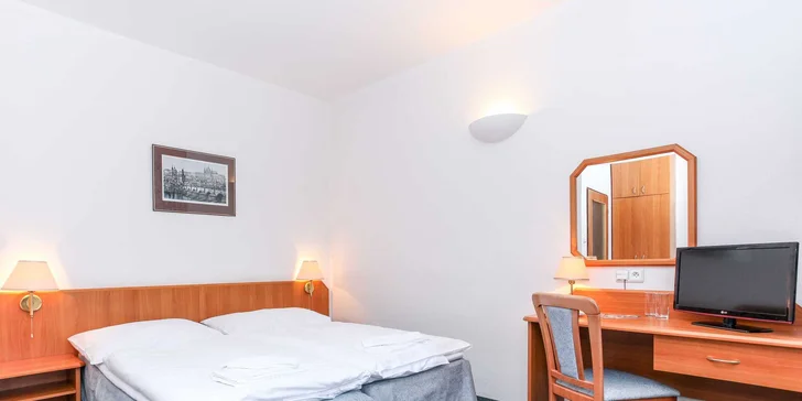3* hotel Astra v pokojnej časti Prahy: pobyt s raňajkami