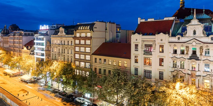 Pytloun Boutique Hotel Prague na Václavskom námestí s raňajkami a tapas