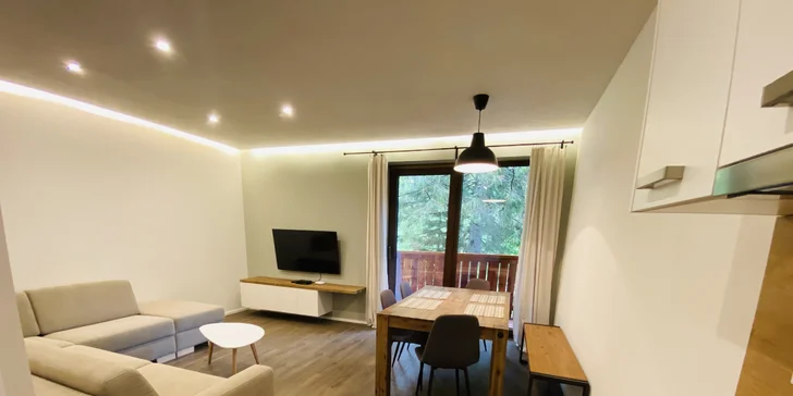 Pobyt v apartmánovom dome Večernica na južnej strane Chopku pre 4 - 6 osôb