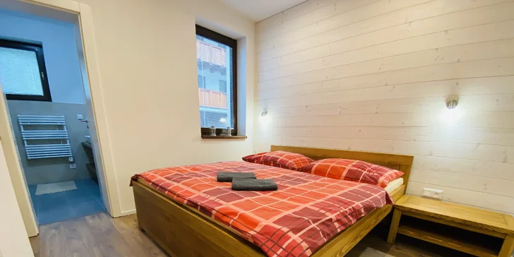 Pobyt v apartmánovom dome Večernica na južnej strane Chopku pre 4 - 6 osôb