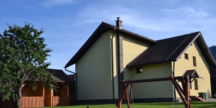 Pokojná dovolenka v Demänovskej doline vhodná pre rodiny s deťmi s veľkou záhradou
