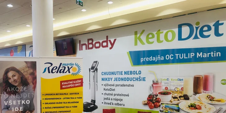 Prístrojová analýza zloženia tela a kontrolné vyšetrenia v Relax Martin