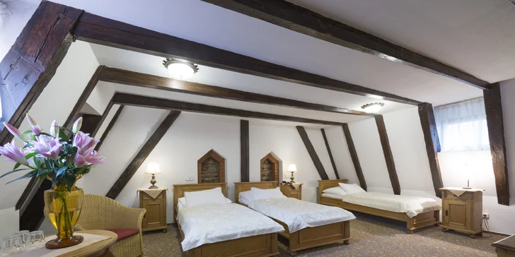 Historický hotel v centre Prahy: raňajky a plavba po Vltave