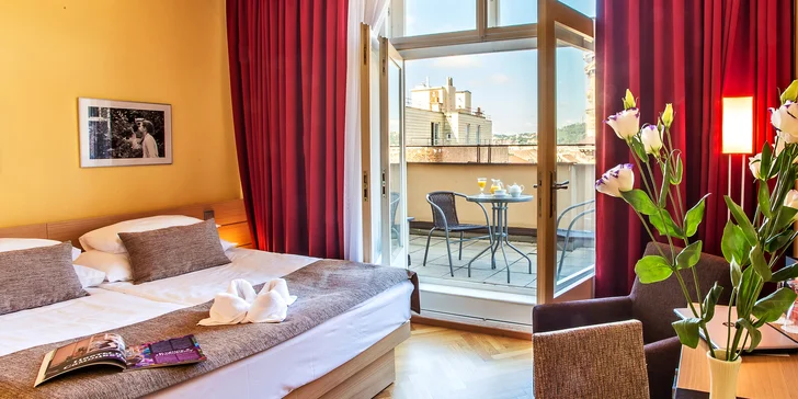 4* romantický pobyt v centre Prahy: raňajky, degustačné menu alebo privátny wellness