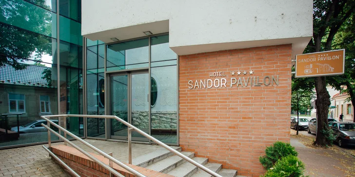 Hotel Sandor Pavillon**** v centre kúpeľného mestečka Piešťany: wellness pobyt s polpenziou