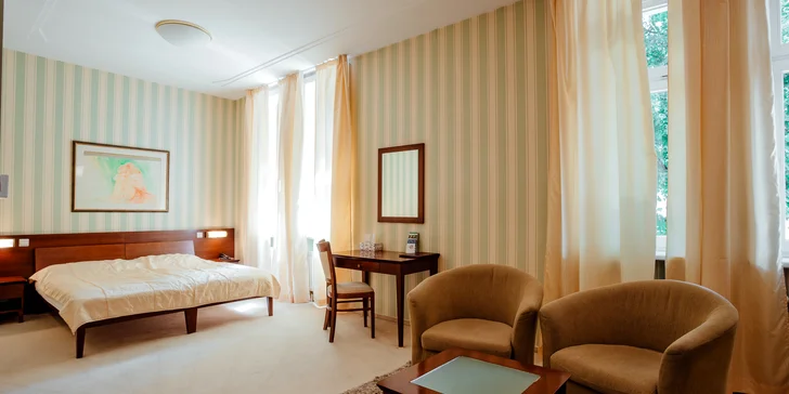Hotel Sandor Pavillon**** v centre kúpeľného mestečka Piešťany: wellness pobyt s polpenziou