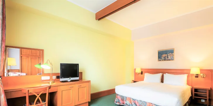 Legendárny Hotel International: pobyt s jedlom i romantika s masážou, skvelá dostupnosť do centra