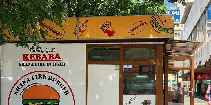Kebab v domácej pita žemli či otvorené vouchery na konzumáciu v Shana Fire Burger alebo Kebaba