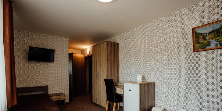 Dovolenka v penzióne Panorama v tichej časti Demänovej s raňajkami a špičkovým wellness