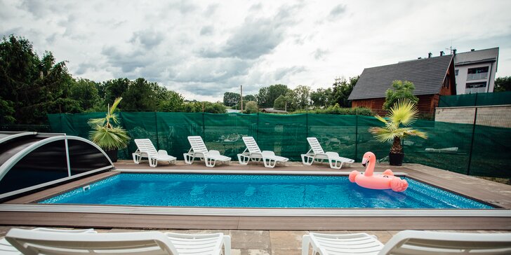 Dovolenka v novom penzióne Panorama v tichej časti Demänovej so špičkovým wellness a vyhrievaným vonkajším bazénom