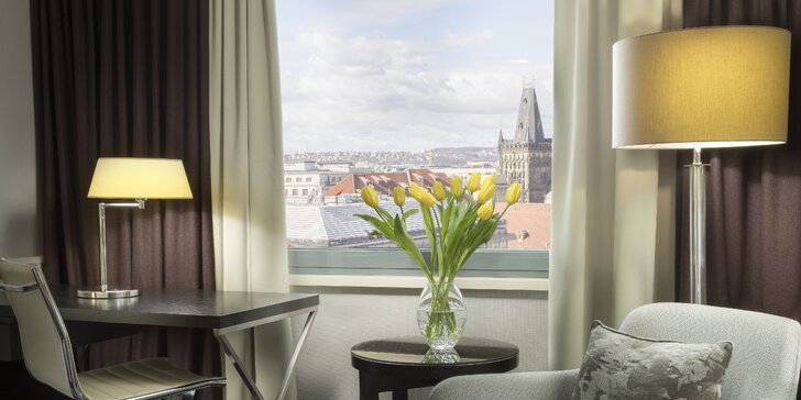 5* hotel Hilton v pražskom Starom Meste: raňajky, neobmedzený vstup do wellness a zážitky