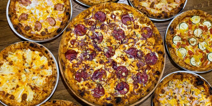 Pizza podľa vášho výberu v reštaurácii zábavného centra STEAM FACTORY