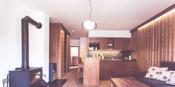 Letná dovolenka v luxusných apartmánoch v horských Chaletoch v Jasnej aj s fínskou saunou a výhľadom na hrebene Nízkych Tatier