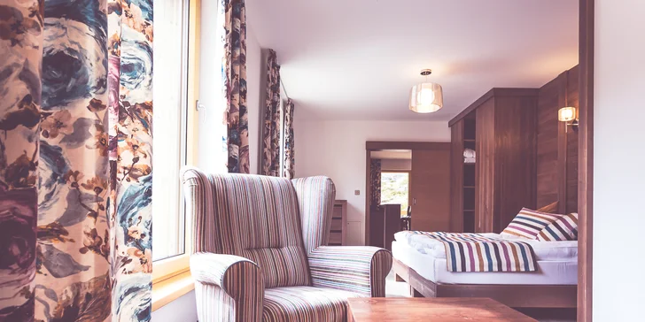 Letná dovolenka v luxusných apartmánoch v horských Chaletoch v Jasnej aj s fínskou saunou a výhľadom na hrebene Nízkych Tatier