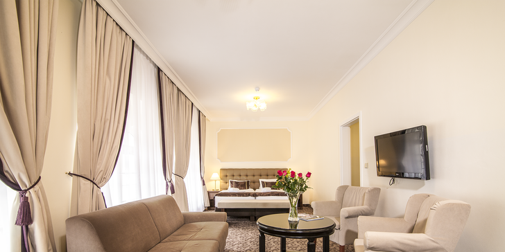 4* relax v Karlových Varoch: hotel pri Mlynskej kolonáde, strava a neobmedzený wellness