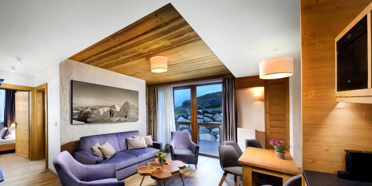 Dovolenka v horských Chaletoch v Jasnej v luxusných apartmánoch aj s vlastnou saunou a výhľadom na hrebene Nízkych Tatier