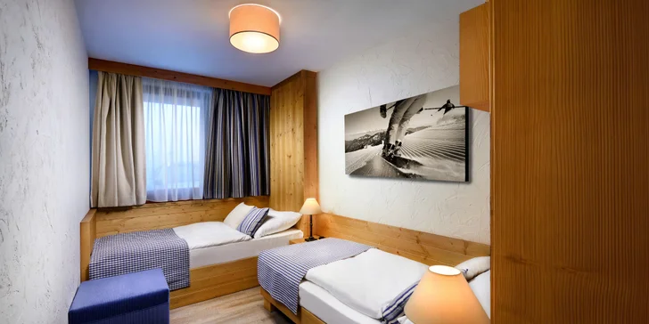 Letná dovolenka v horských Chaletoch v Jasnej v luxusných apartmánoch aj s vlastnou saunou a výhľadom na hrebene Nízkych Tatier