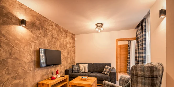 Letná dovolenka v horských Chaletoch v Jasnej v luxusných apartmánoch aj s vlastnou saunou a výhľadom na hrebene Nízkych Tatier