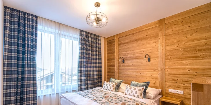 Letná dovolenka v horských Chaletoch v Jasnej v luxusných apartmánoch aj s vlastnou saunou a výhľadom na hrebene Nízkych Tatier