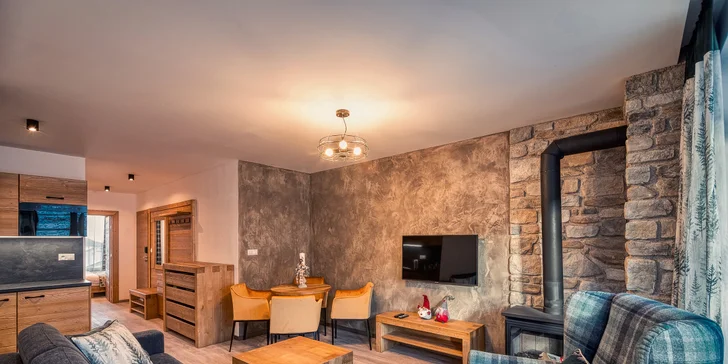Letná dovolenka v horských Chaletoch v Jasnej v luxusných apartmánoch aj s vlastnou saunou a výhľadom na hrebene Nízkych Tatier