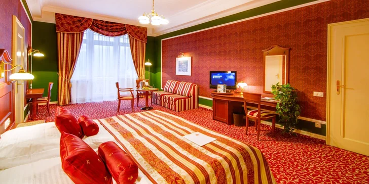 5* hotel Imperial v Karlových Varoch: luxusná polpenzia, neobmedzená wellness zóna a 3 kúpeľné procedúry