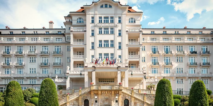 5* hotel v Karlových Varoch: luxusná polpenzia, wellness a 3 kúpeľné procedúry
