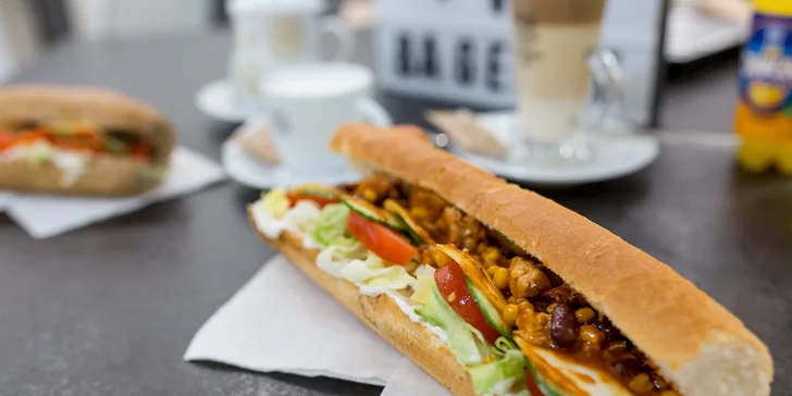 Nadupaný sendvič alebo raňajkové menu v Bagetke