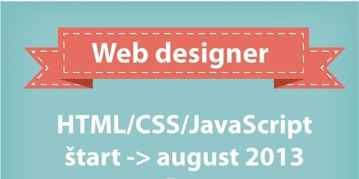 Webdesigner za 6 týždňov!