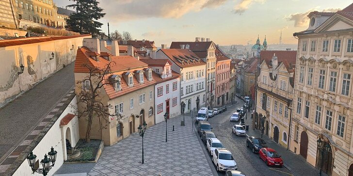 Historická Praha: romantický pobyt s raňajkami v design hoteli na Malej Strane