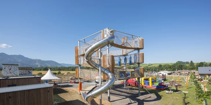 Deň plný zábavy vo FUN CENTRE na Liptove: 3D Bludisko, lezecká stena, trampolíny, bikepark, kids zóna