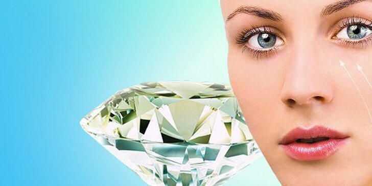 Diamantová mikrodermabrázia tváre či ošetrenie vapozón
