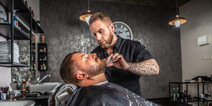 Profesionálny pánsky strih a úprava brady v Baron´s Barbery
