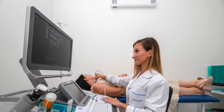 Ultrasonografické vyšetrenia kĺbov, prsníkov, brušných orgánov alebo ciev