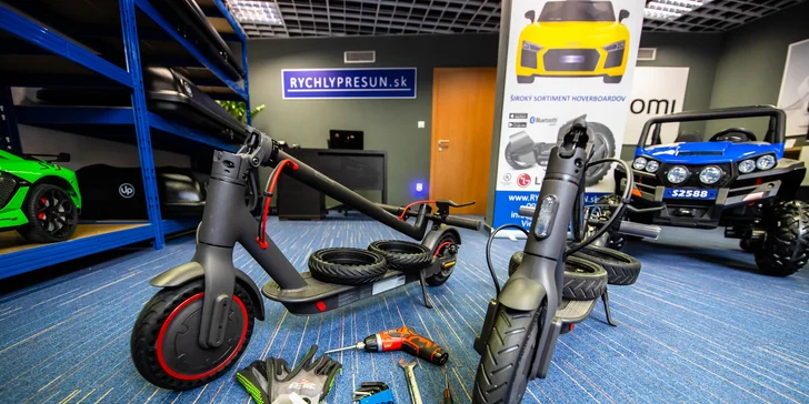 Servis kolobežiek XIAOMI: oprava defektu či výmena pneumatík