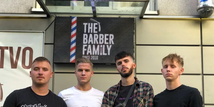 Štýlový strih, čistenie pleti a úprava brady aj obočia v Barber family