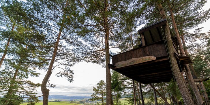 Rozprávkový pobyt v domčeku na strome v blízkosti Pieninského národného parku