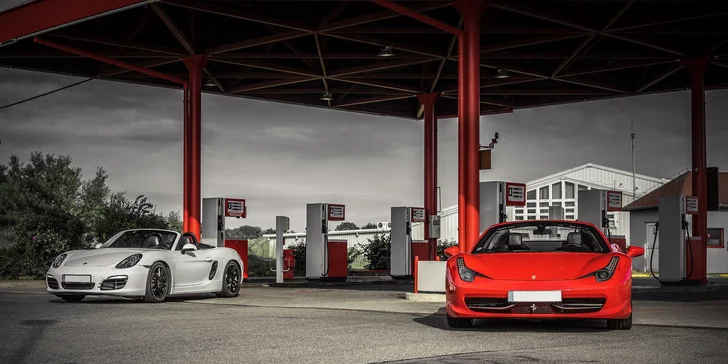 Zážitok vo Ferrari, Lamborghini, McLarene a Porsche.