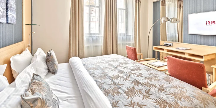 4* hotel iba 2 minúty od kolonády: raňajky alebo polpenzia, neobmedzený vstup do wellness a procedúry