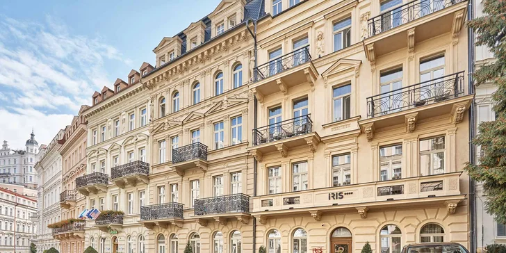 4* hotel iba 2 minúty od kolonády: raňajky alebo polpenzia, neobmedzený vstup do wellness a procedúry
