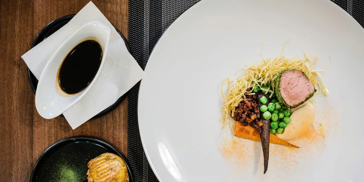 Luxusné 6-chodové degustačné menu "Chutný zážitok" pre 1 osobu