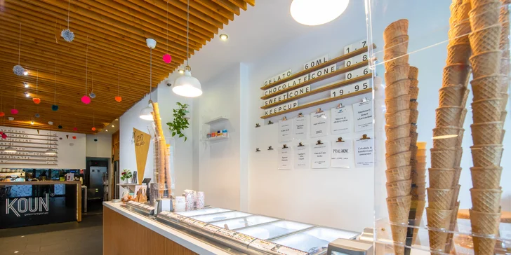 Affogato: lahodná káva s gelatom v gelaterii KOUN alebo poukážky na zmrzlinu