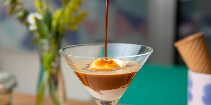 Affogato: lahodná káva s gelatom v gelaterii KOUN alebo poukážky na zmrzlinu