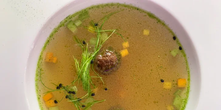 Luxusné 6-chodové degustačné menu "Chutný zážitok" pre 1 osobu