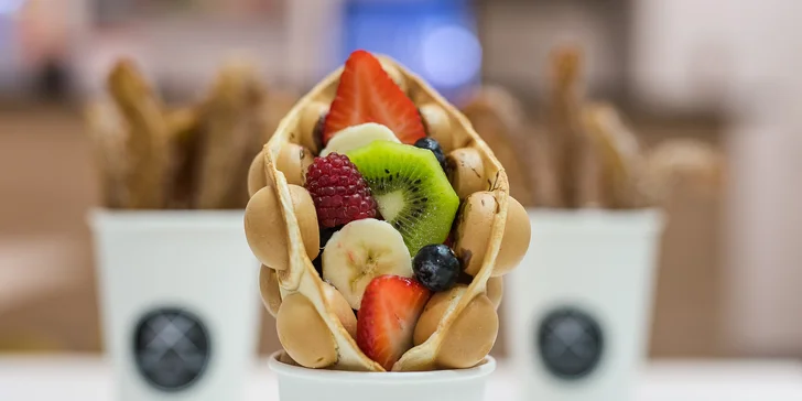 Lahodné bubble waffle alebo churros v STREET DREAMZ!