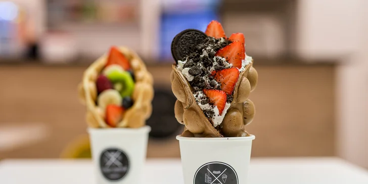 Lahodné bubble waffle alebo churros v STREET DREAMZ!