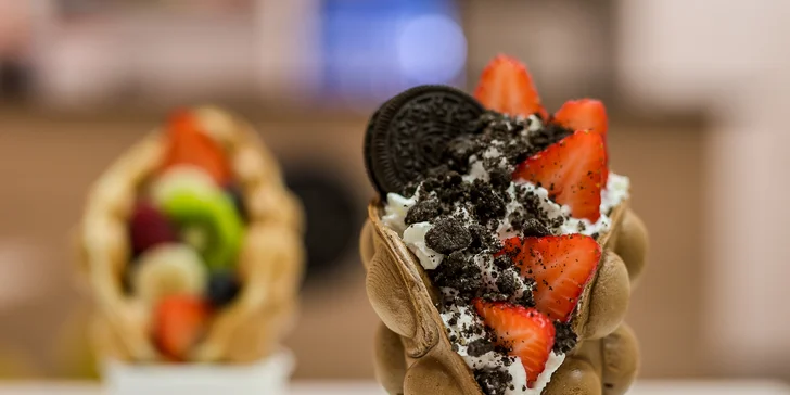 Lahodné bubble waffle alebo churros v STREET DREAMZ!