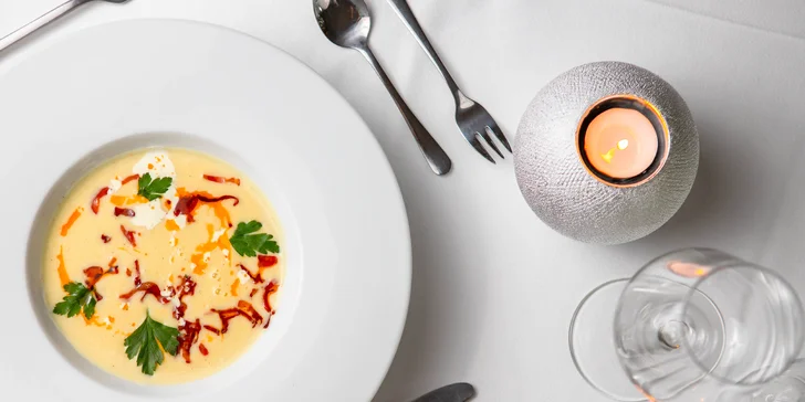 Jedinečné 3-chodové menu pre 2 osoby v Hoteli Agatka