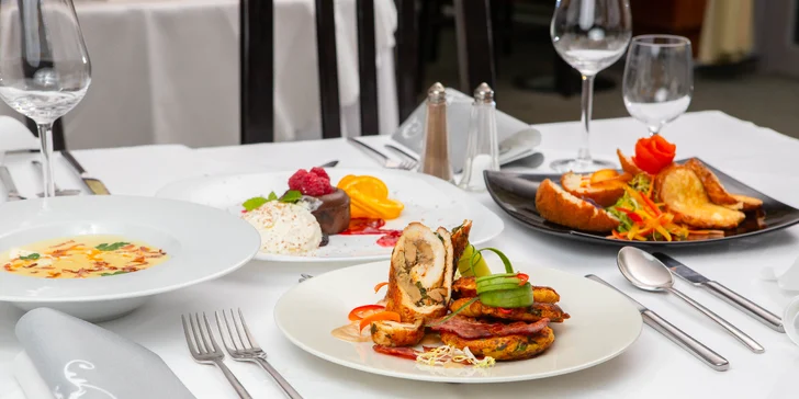 Jedinečné 3-chodové menu pre 2 osoby v Hoteli Agatka
